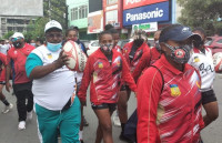 HAORNAS, KONI Papua Gelar Jalan Sehat